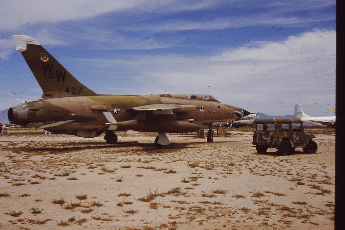 Republic F-105 Thunderchief at Pima Air Museum, Tucson, Arizona, March 1990